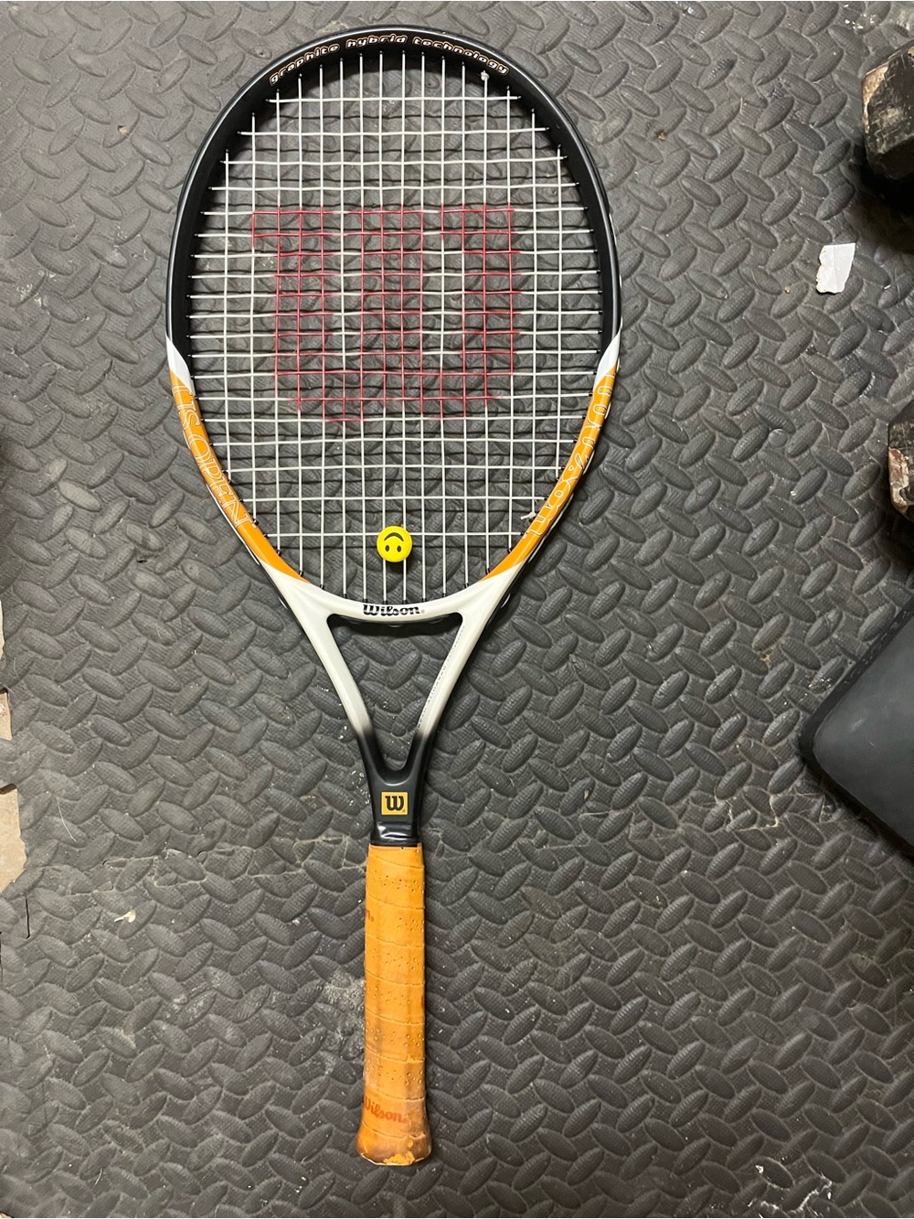 Wilson Orange and Black Tennis Racket - Performance Home Games